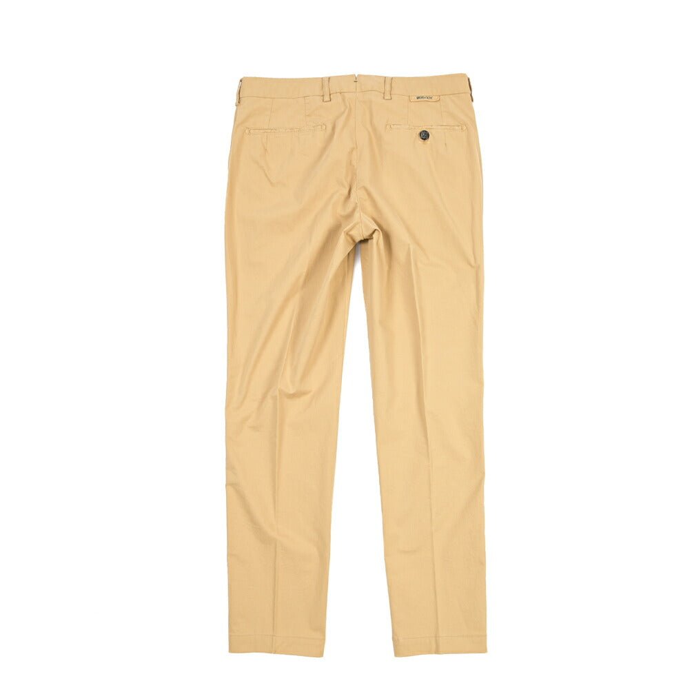BERWICH “MORELLO-GD” ストレッチコットン ノータックチノパンツ ベージュ(deserto265) 48 | GUARDAROBA MILANO OFFICIAL STORE