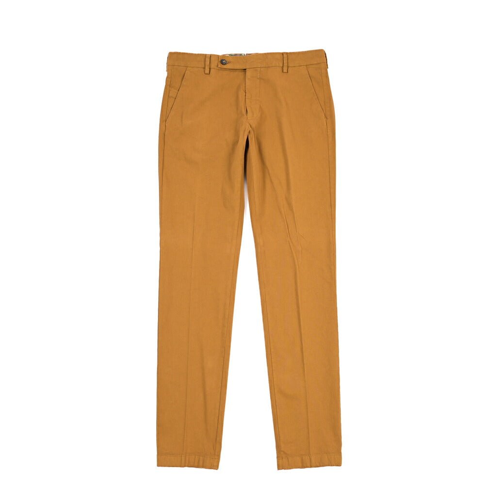 BERWICH “MORELLO-GD” リヨセル混コットン ストレッチパンツ ブラウン(biscotto887) 48 | GUARDAROBA MILANO OFFICIAL STORE