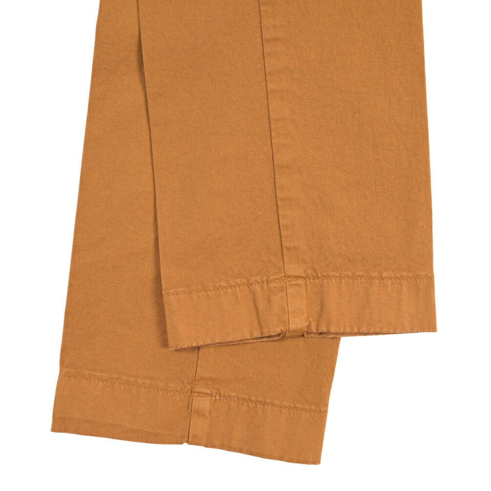 BERWICH “MORELLO-GD” ストレッチコットン ノータックチノパンツ ブラウン(biscotto887) 46 | GUARDAROBA MILANO OFFICIAL STORE