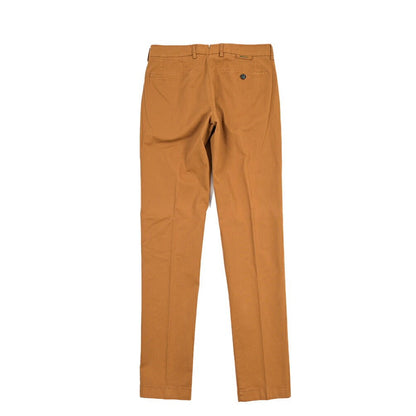 BERWICH “MORELLO-GD” ストレッチコットン ノータックチノパンツ ブラウン(biscotto887) 46 | GUARDAROBA MILANO OFFICIAL STORE