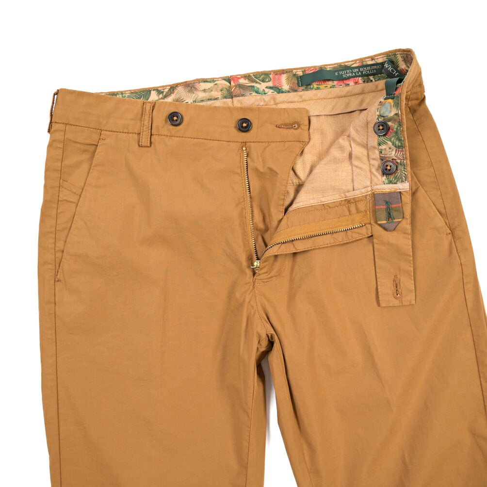 BERWICH “MORELLO-GD” リヨセル混コットン ストレッチパンツ ブラウン(biscotto887) 46 | GUARDAROBA MILANO OFFICIAL STORE