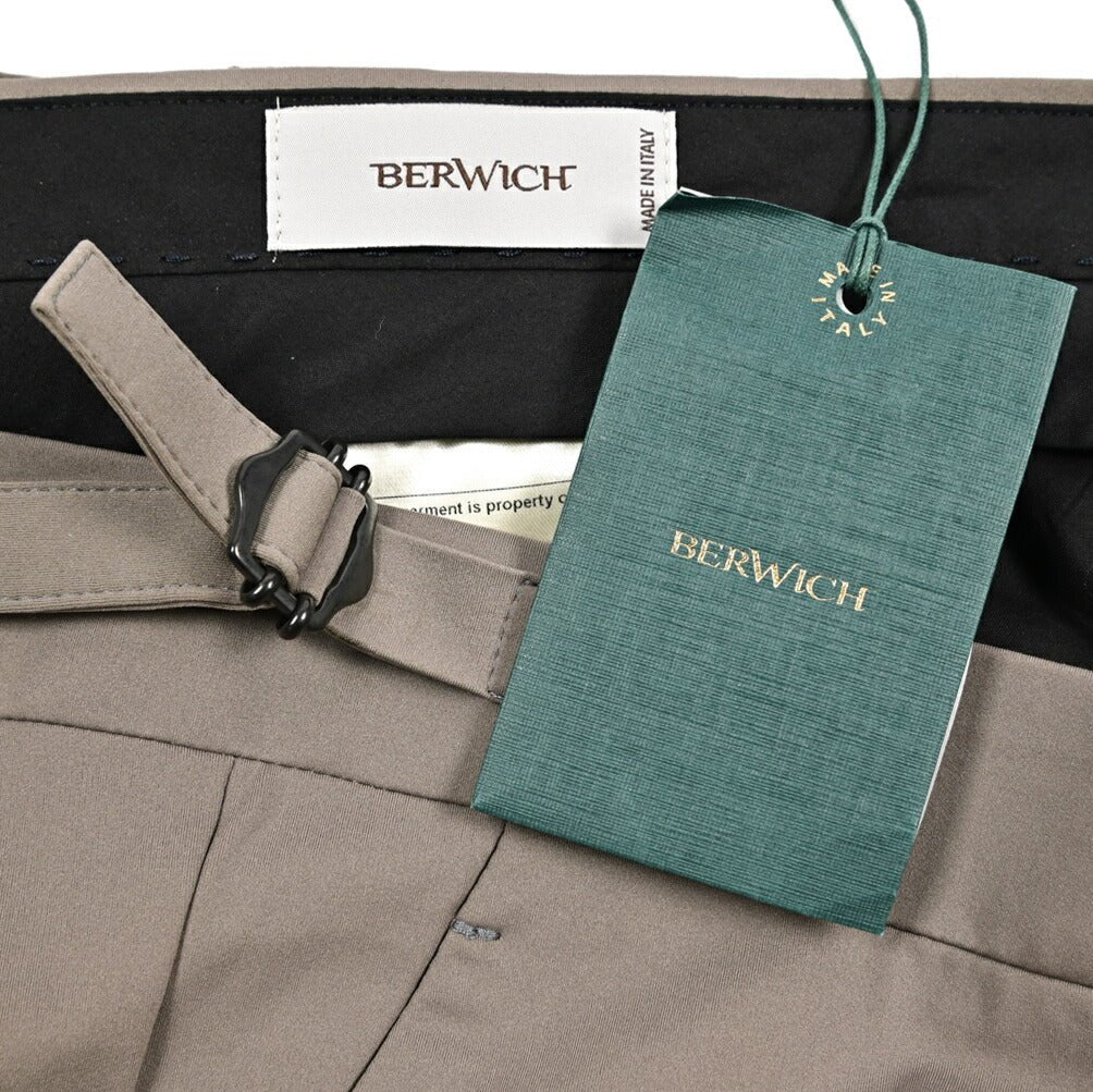 BERWICH "MORELLO M1" ストレッチナイロン ノータックパンツ｜434057｜GUARDAROBA MILANO OFFICIAL STORE
