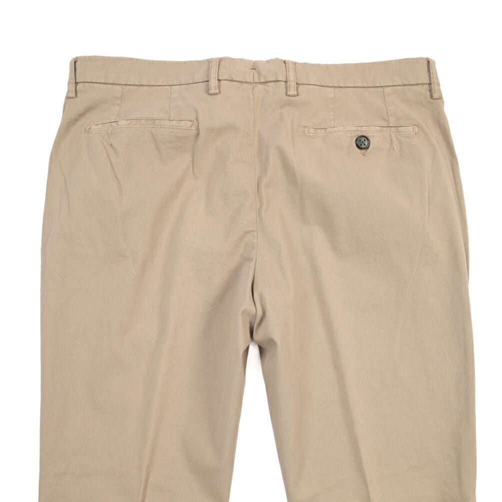 BERWICH “MORELLO1P-GD” リヨセル混コットン ワンタックチノパンツ グレージュ(noce724) 50 | GUARDAROBA MILANO OFFICIAL STORE