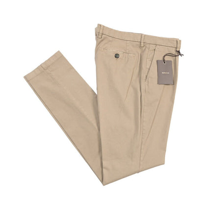 BERWICH “MORELLO1P-GD” リヨセル混コットン ワンタックチノパンツ グレージュ(noce724) 50 | GUARDAROBA MILANO OFFICIAL STORE