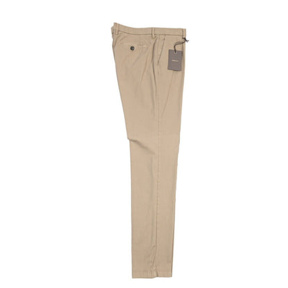 BERWICH “MORELLO1P-GD” リヨセル混コットン ワンタックチノパンツ グレージュ(noce724) 50 | GUARDAROBA MILANO OFFICIAL STORE