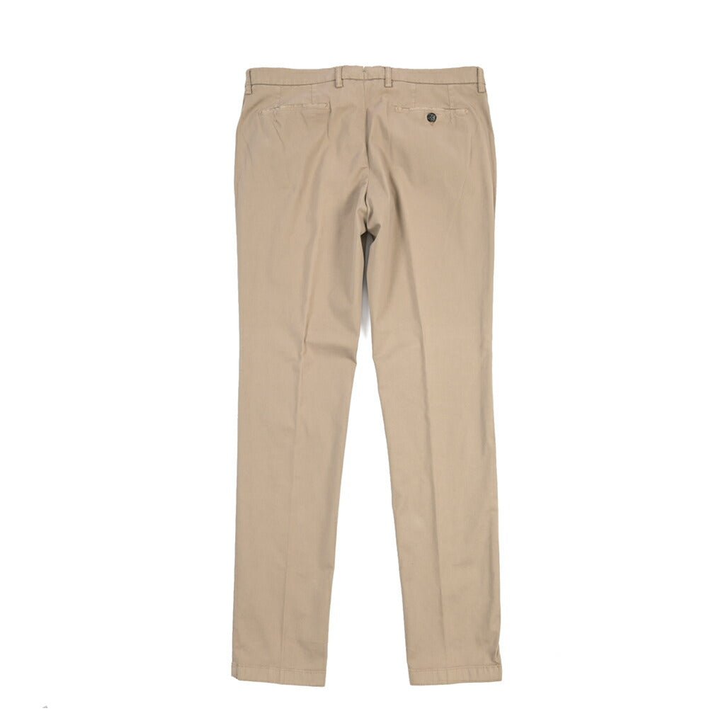 BERWICH “MORELLO1P-GD” リヨセル混コットン ワンタックチノパンツ グレージュ(noce724) 50 | GUARDAROBA MILANO OFFICIAL STORE