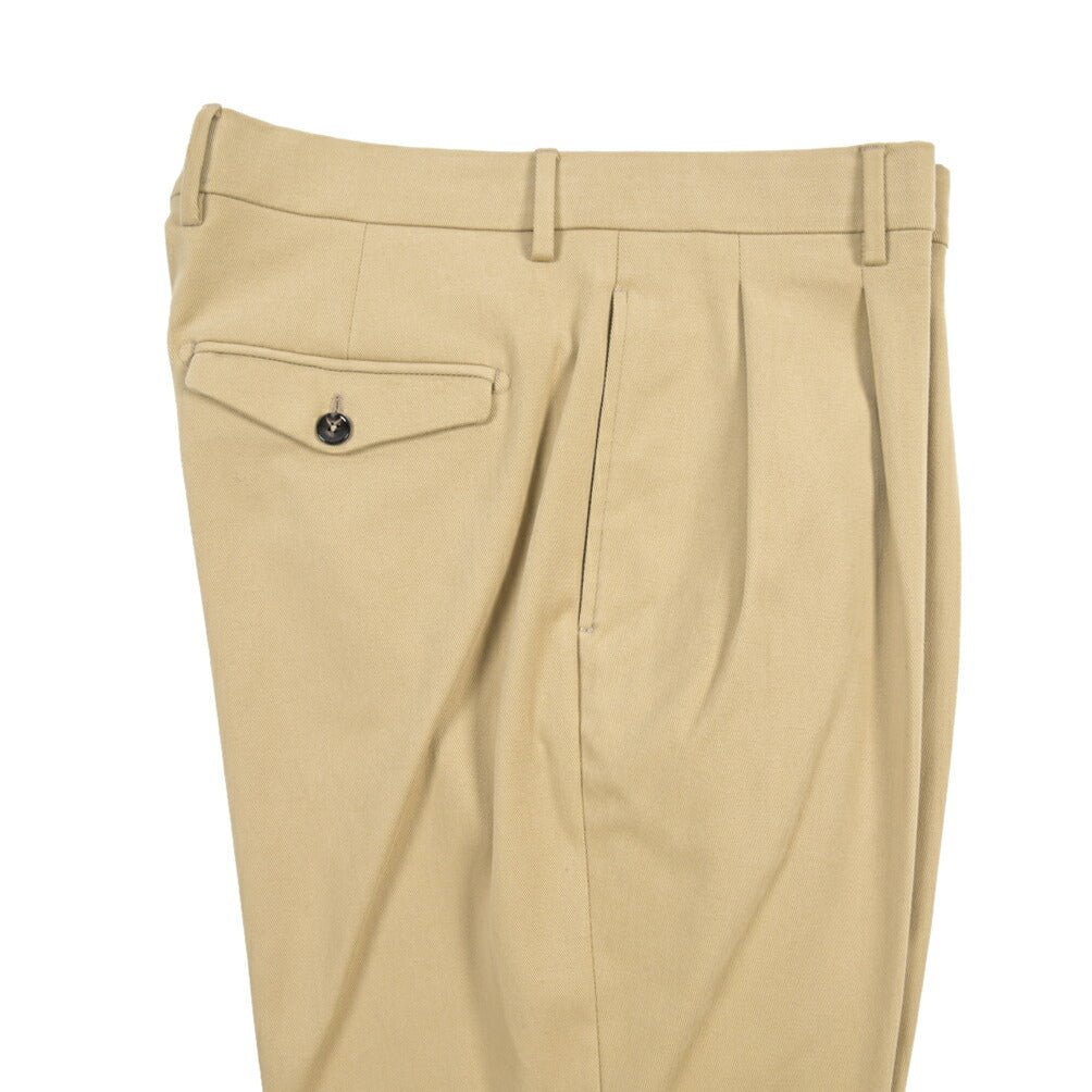 BERWICH “NEGRONI” ストレッチコットン ツータックパンツ ベージュ(beige) 48 | GUARDAROBA MILANO OFFICIAL STORE