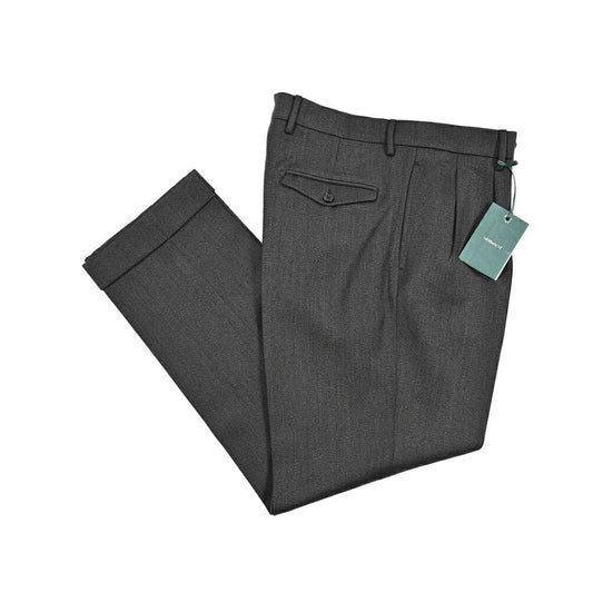BERWICH “NEGRONI LUX” ウール100% ツータックスラックス グレー(dk grey) 46 | GUARDAROBA MILANO OFFICIAL STORE