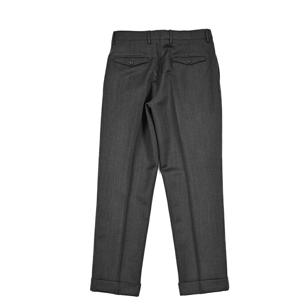 BERWICH “NEGRONI LUX” ウール100% ツータックスラックス グレー(dk grey) 46 | GUARDAROBA MILANO OFFICIAL STORE