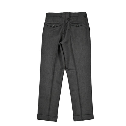 BERWICH “NEGRONI LUX” ウール100% ツータックスラックス グレー(dk grey) 46 | GUARDAROBA MILANO OFFICIAL STORE