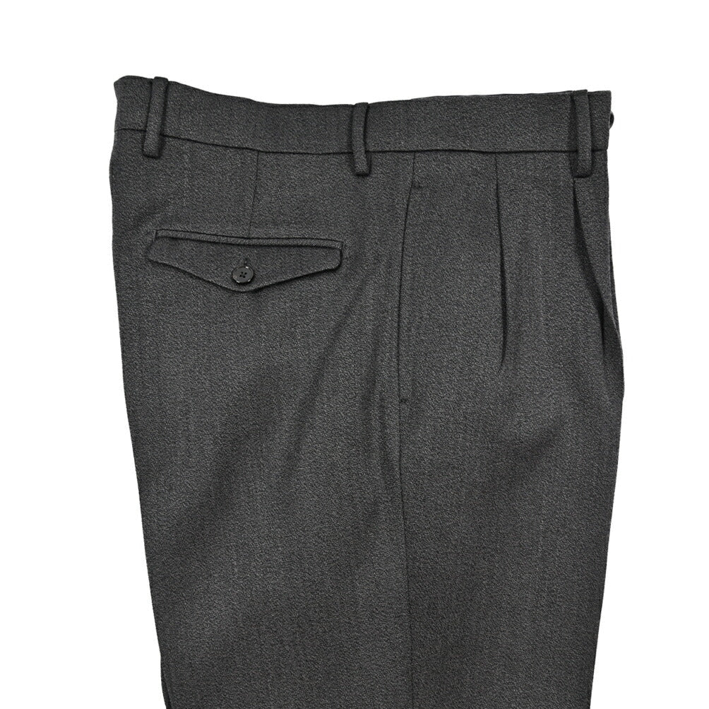 BERWICH “NEGRONI LUX” ウール100% ツータックスラックス グレー(dk grey) 46 | GUARDAROBA MILANO OFFICIAL STORE