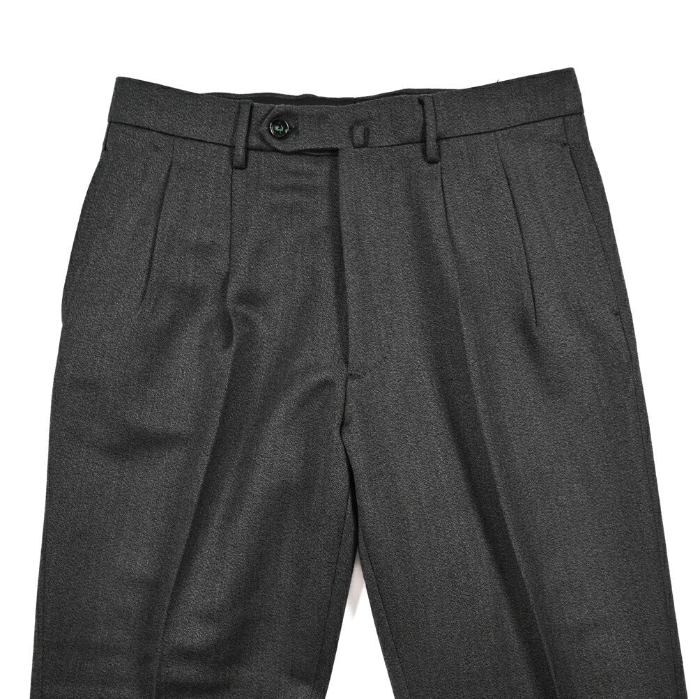 BERWICH “NEGRONI LUX” ウール100% ツータックスラックス グレー(dk grey) 46 | GUARDAROBA MILANO OFFICIAL STORE