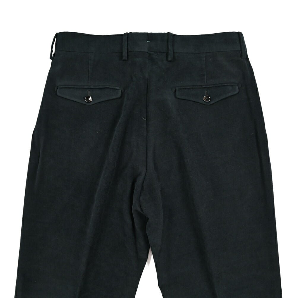 BERWICH “NEGRONI LUX” モダール混コットン ツータックパンツ ブラック(black) 46 | GUARDAROBA MILANO OFFICIAL STORE