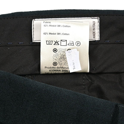 BERWICH “NEGRONI LUX” モダール混コットン ツータックパンツ ブラック(black) 46 | GUARDAROBA MILANO OFFICIAL STORE