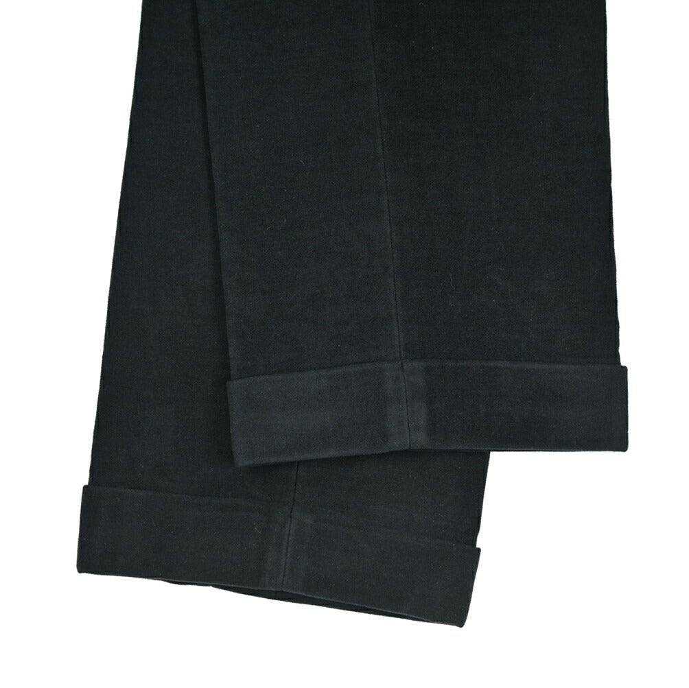 BERWICH “NEGRONI LUX” モダール混コットン ツータックパンツ ブラック(black) 46 | GUARDAROBA MILANO OFFICIAL STORE