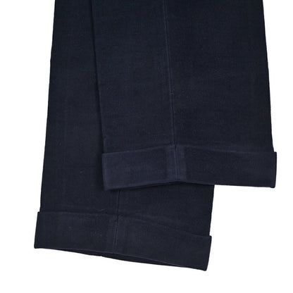 BERWICH “NEGRONI LUX” モダール混コットン ツータックパンツ ネイビー(navy) 46 | GUARDAROBA MILANO OFFICIAL STORE