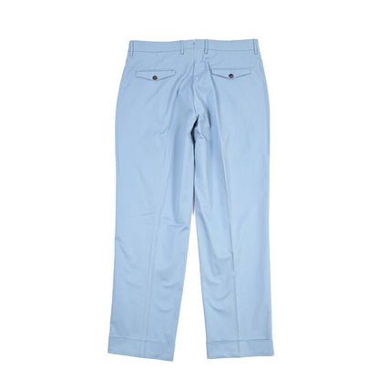 BERWICH “NEGRONI LUX” ストレッチコットン ツータックパンツ ライトブルー(sky) 46 | GUARDAROBA MILANO OFFICIAL STORE