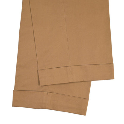 BERWICH “NEGRONI LUX” ストレッチコットン ツータックチノパンツ ブラウン(tobacco) 50 | GUARDAROBA MILANO OFFICIAL STORE