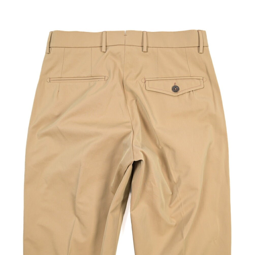 BERWICH “NEW GRAPPA” コットン100% ワンタックチノパンツ (ソラーロ) ベージュ(khaki) 44 | GUARDAROBA MILANO OFFICIAL STORE
