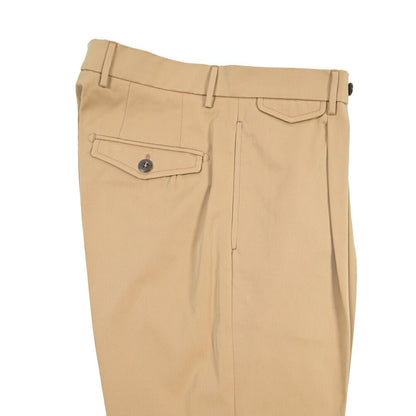 BERWICH “NEW GRAPPA” コットン100% ワンタックチノパンツ (ソラーロ) ベージュ(khaki) 44 | GUARDAROBA MILANO OFFICIAL STORE