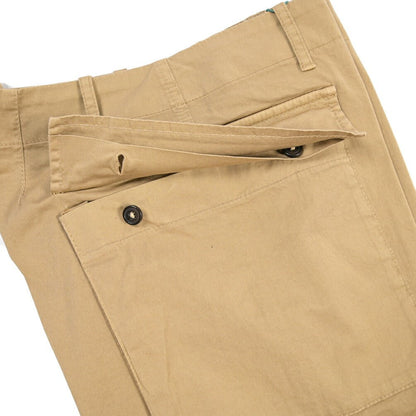 BERWICH “PARA-GD” ストレッチコットン ノータックパンツ ベージュ(sabbia199) S | GUARDAROBA MILANO OFFICIAL STORE