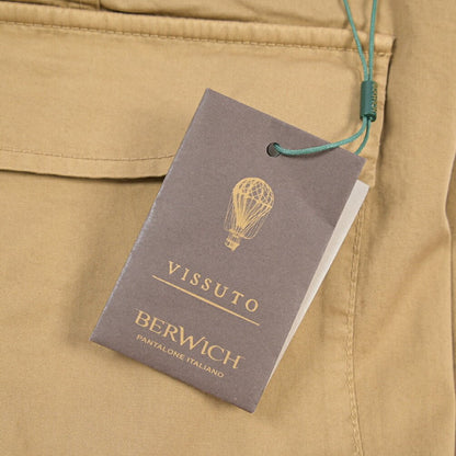 BERWICH “PARA-GD” ストレッチコットン ノータックパンツ ベージュ(sabbia199) S | GUARDAROBA MILANO OFFICIAL STORE