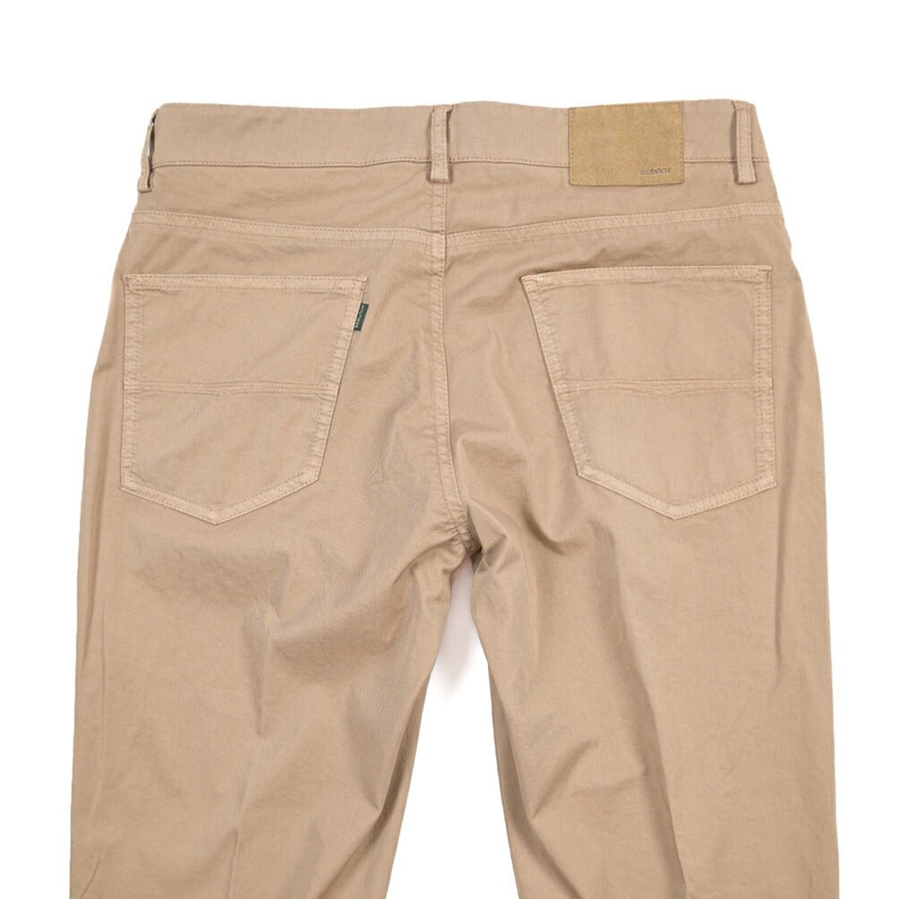 BERWICH “PINOT-GD” ストレッチコットン ノータックパンツ ベージュ(sabbia199) 32 | GUARDAROBA MILANO OFFICIAL STORE