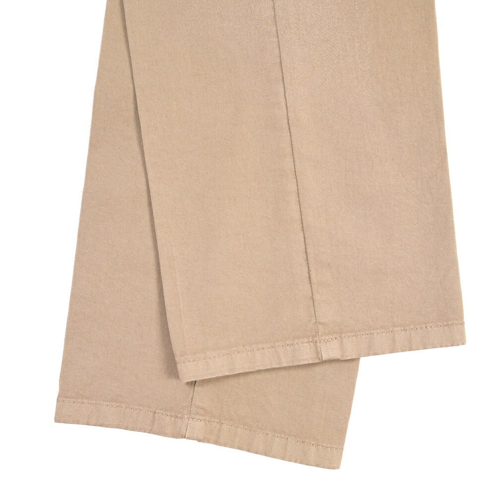 BERWICH “PINOT-GD” ストレッチコットン ノータックパンツ ベージュ(sabbia199) 32 | GUARDAROBA MILANO OFFICIAL STORE