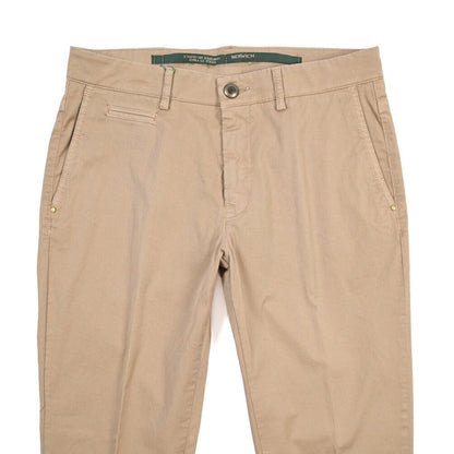 BERWICH “PINOT-GD” ストレッチコットン ノータックパンツ ベージュ(sabbia199) 32 | GUARDAROBA MILANO OFFICIAL STORE