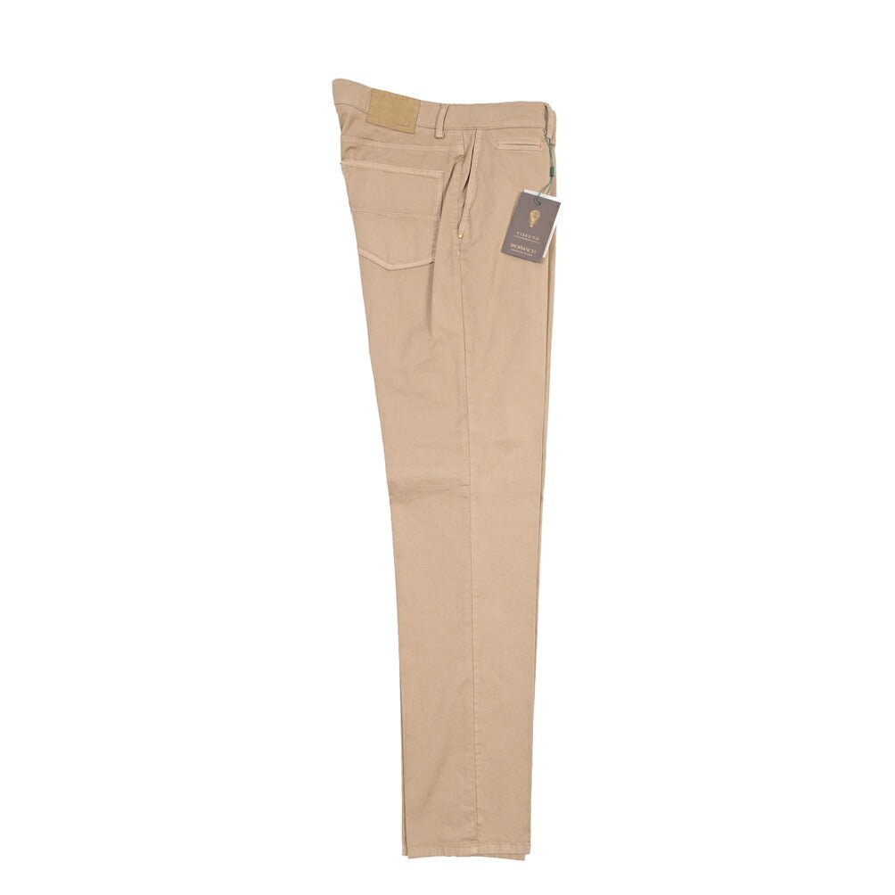 BERWICH “PINOT-GD” ストレッチコットン ノータックパンツ ベージュ(sabbia199) 32 | GUARDAROBA MILANO OFFICIAL STORE