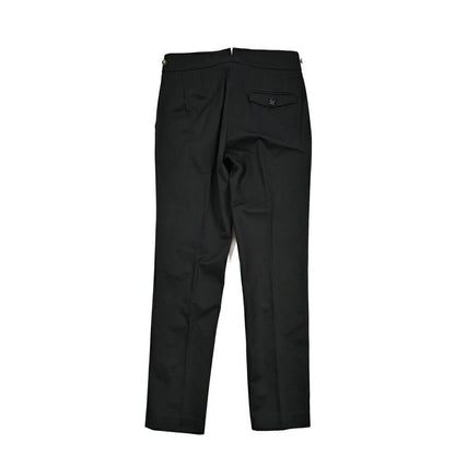 BERWICH "RAFFI GURKHA" コットン100% グルカパンツ / ベルトレススラックス ブラック(brack) 44 | GUARDAROBA MILANO OFFICIAL STORE