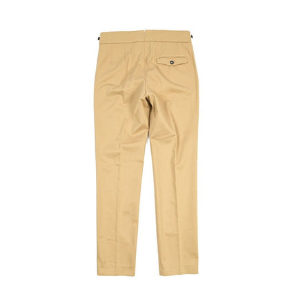 BERWICH “RAFFI GURKHA” コットン100% ツータックベルトレススラックス ベージュ(sand) 46 | GUARDAROBA MILANO OFFICIAL STORE