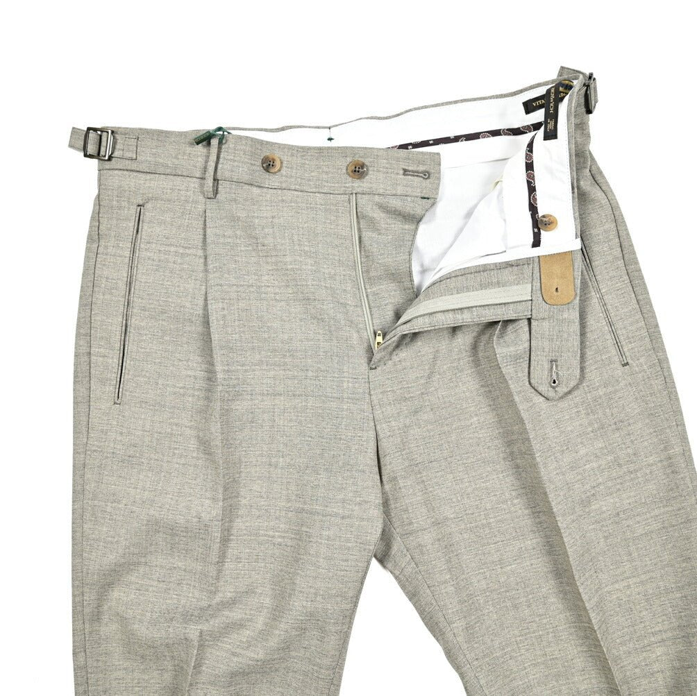 BERWICH RETRO トロピカルウール100% ワンタックスラックス｜422095 - 46｜GUARDAROBA MILANO OFFICIAL STORE