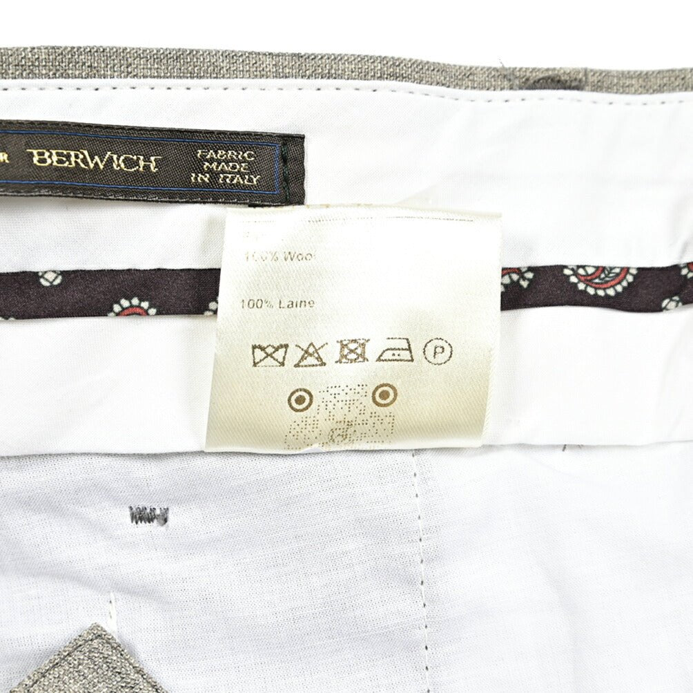 BERWICH RETRO トロピカルウール100% ワンタックスラックス｜422095 - 46｜GUARDAROBA MILANO OFFICIAL STORE