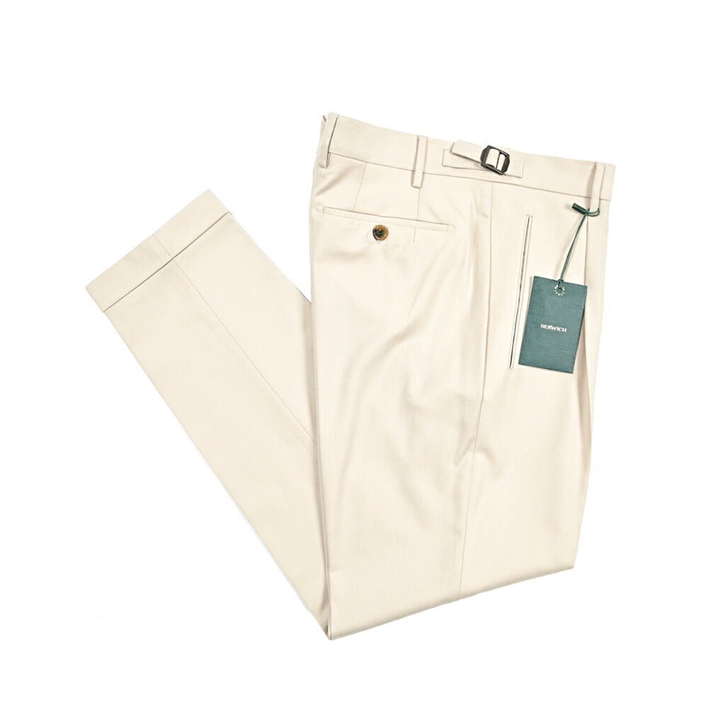 BERWICH "RETRO" ヴァージンウール100% ワンタックスラックス｜433809-44｜GUARDAROBA MILANO OFFICIAL STORE