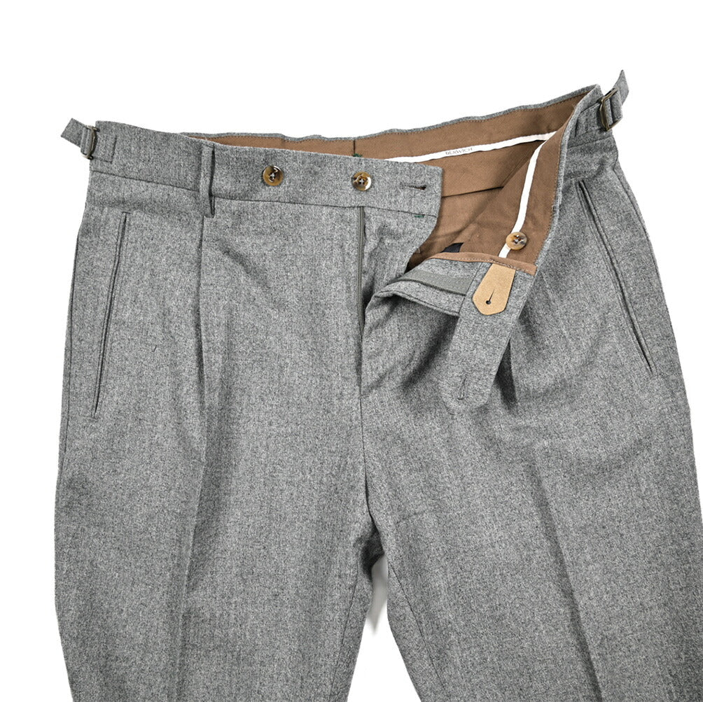 BERWICH "RETRO" ヴァージンウール100% ワンタックスラックス｜433814-46｜GUARDAROBA MILANO OFFICIAL STORE