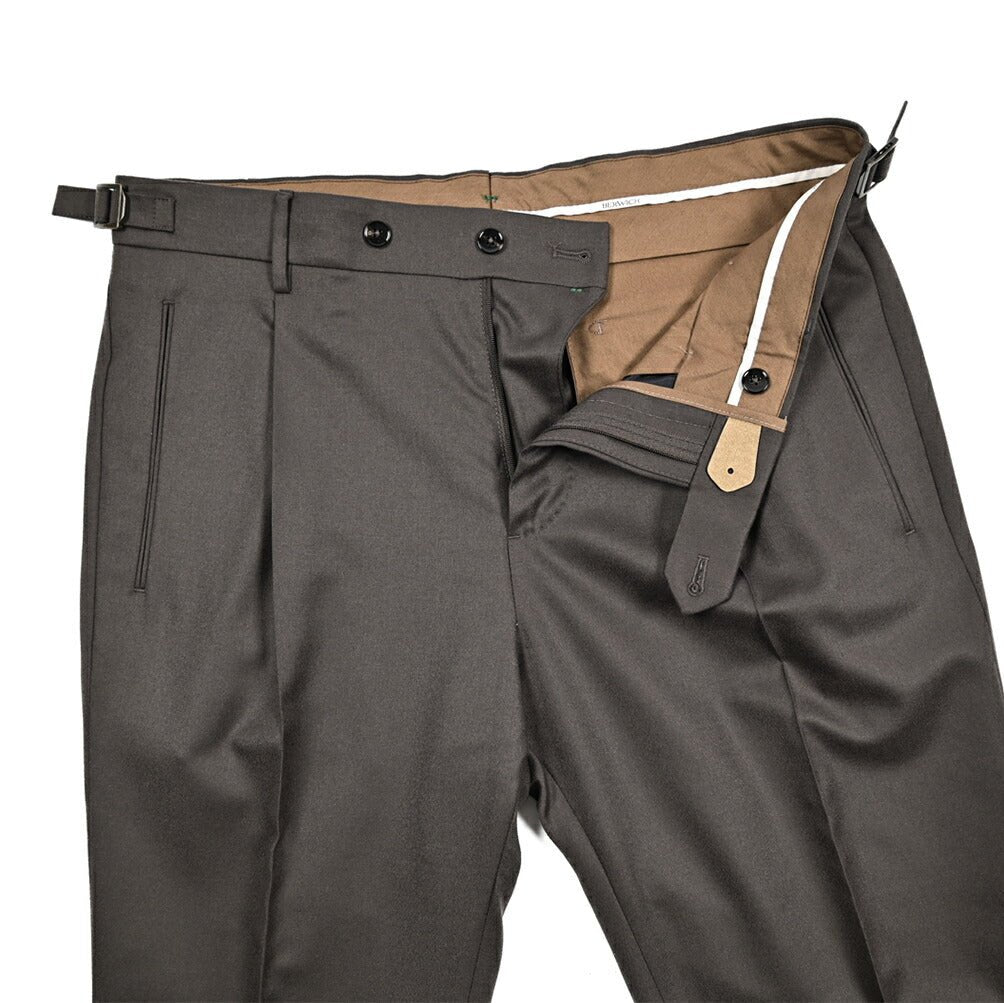 BERWICH "RETRO" ヴァージンウール100% ワンタックスラックス｜434003-46｜GUARDAROBA MILANO OFFICIAL STORE