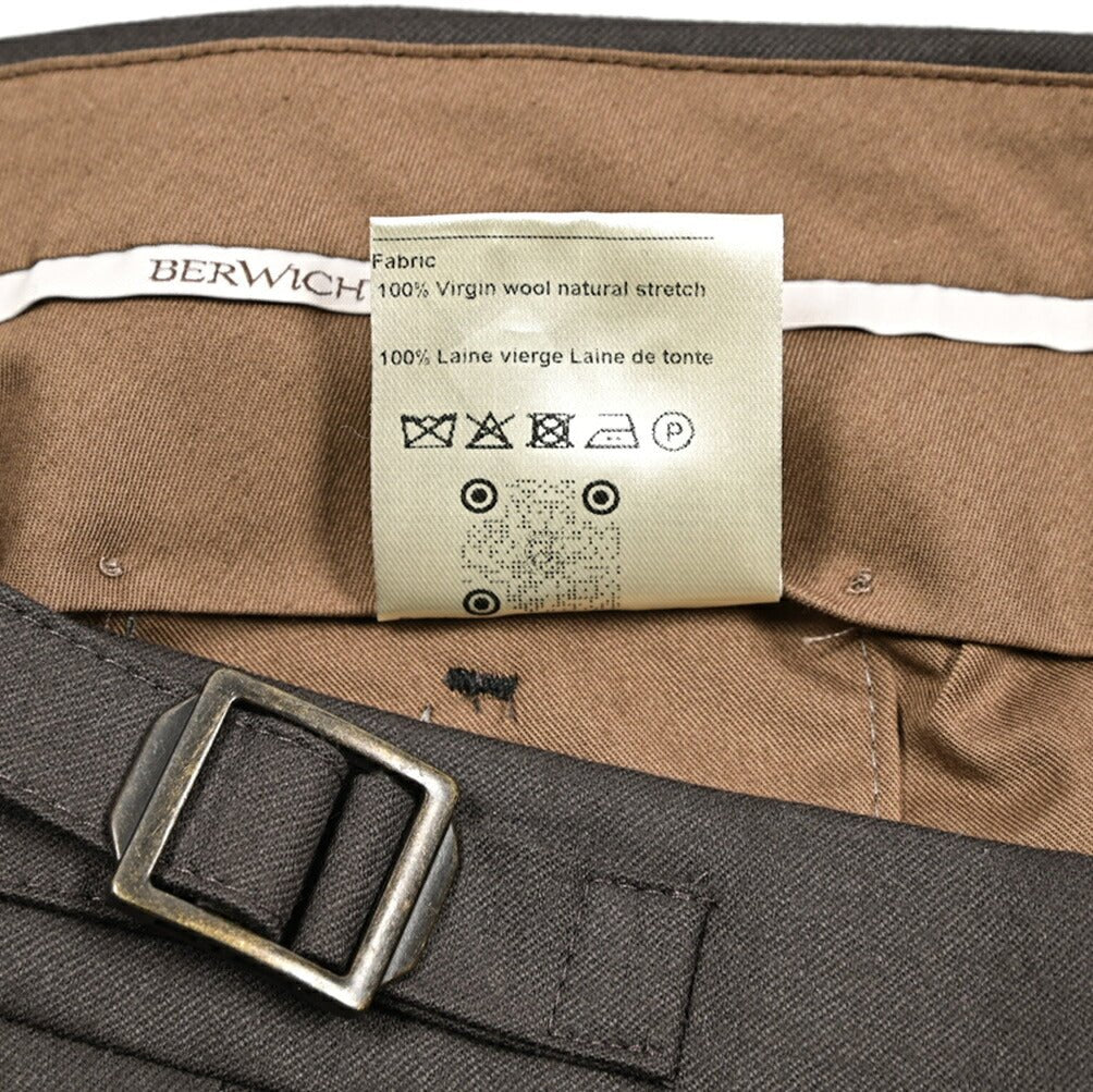 BERWICH "RETRO" ヴァージンウール100% ワンタックスラックス｜434003-46｜GUARDAROBA MILANO OFFICIAL STORE