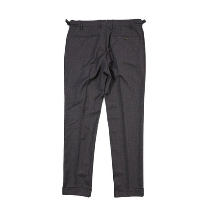 BERWICH “RETRO” ウォッシャブルウール100% ワンタックスラックス パープル(purple) 48 | GUARDAROBA MILANO OFFICIAL STORE