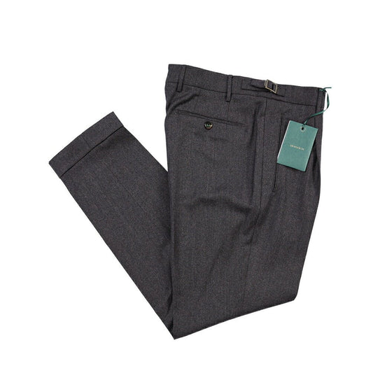 BERWICH “RETRO” ウォッシャブルウール100% ワンタックスラックス パープル(purple) 48 | GUARDAROBA MILANO OFFICIAL STORE