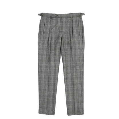 BERWICH “RETRO” ヴァージンウール100% ワンタックスラックス グレー(grey) 46 | GUARDAROBA MILANO OFFICIAL STORE