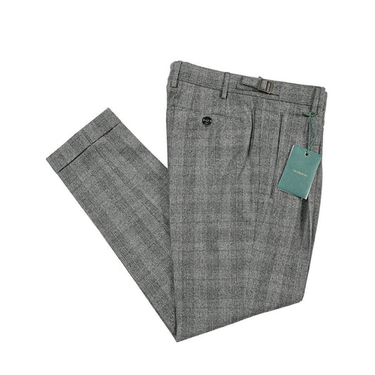 BERWICH “RETRO” ヴァージンウール100% ワンタックスラックス グレー(grey) 46 | GUARDAROBA MILANO OFFICIAL STORE