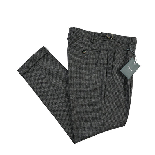 BERWICH “RETRO” ヴァージンウール100% ワンタックスラックス グレー(dk grey) 48 | GUARDAROBA MILANO OFFICIAL STORE