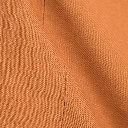 BERWICH “RETRO 1P” リネン100% ワンタックスラックス オレンジ(bronze) 48 | GUARDAROBA MILANO OFFICIAL STORE