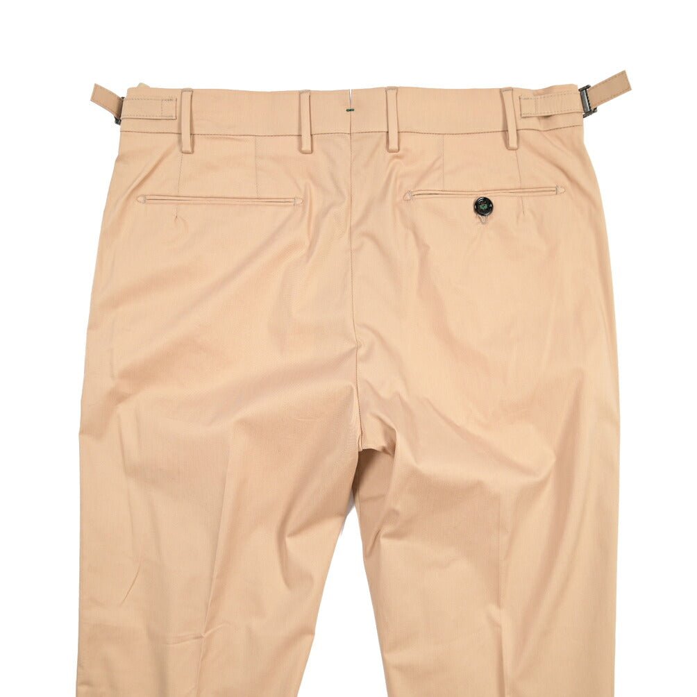 BERWICH “RETRO 1P” ストレッチナイロン ワンタックパンツ ベージュ(beige) 46 | GUARDAROBA MILANO OFFICIAL STORE