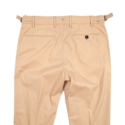 BERWICH “RETRO 1P” ストレッチナイロン ワンタックパンツ ベージュ(beige) 46 | GUARDAROBA MILANO OFFICIAL STORE