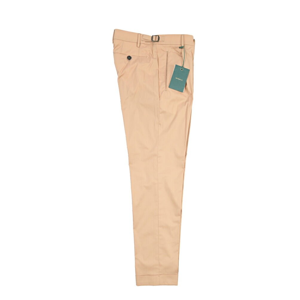 BERWICH “RETRO 1P” ストレッチナイロン ワンタックパンツ ベージュ(beige) 46 | GUARDAROBA MILANO OFFICIAL STORE