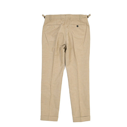 BERWICH “RETRO 1P” リネン混コットン ワンタックパンツ ベージュ(beige) 48 | GUARDAROBA MILANO OFFICIAL STORE