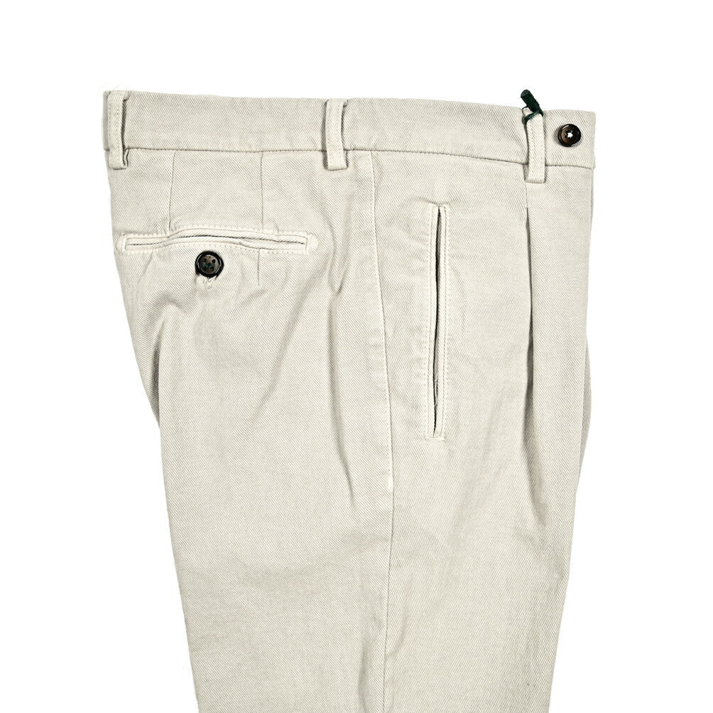 秋冬先行セール｜BERWICH "RETRO" ストレッチコットン ワンタックチノスラックス｜411740-52｜GUARDAROBA MILANO OFFICIAL STORE