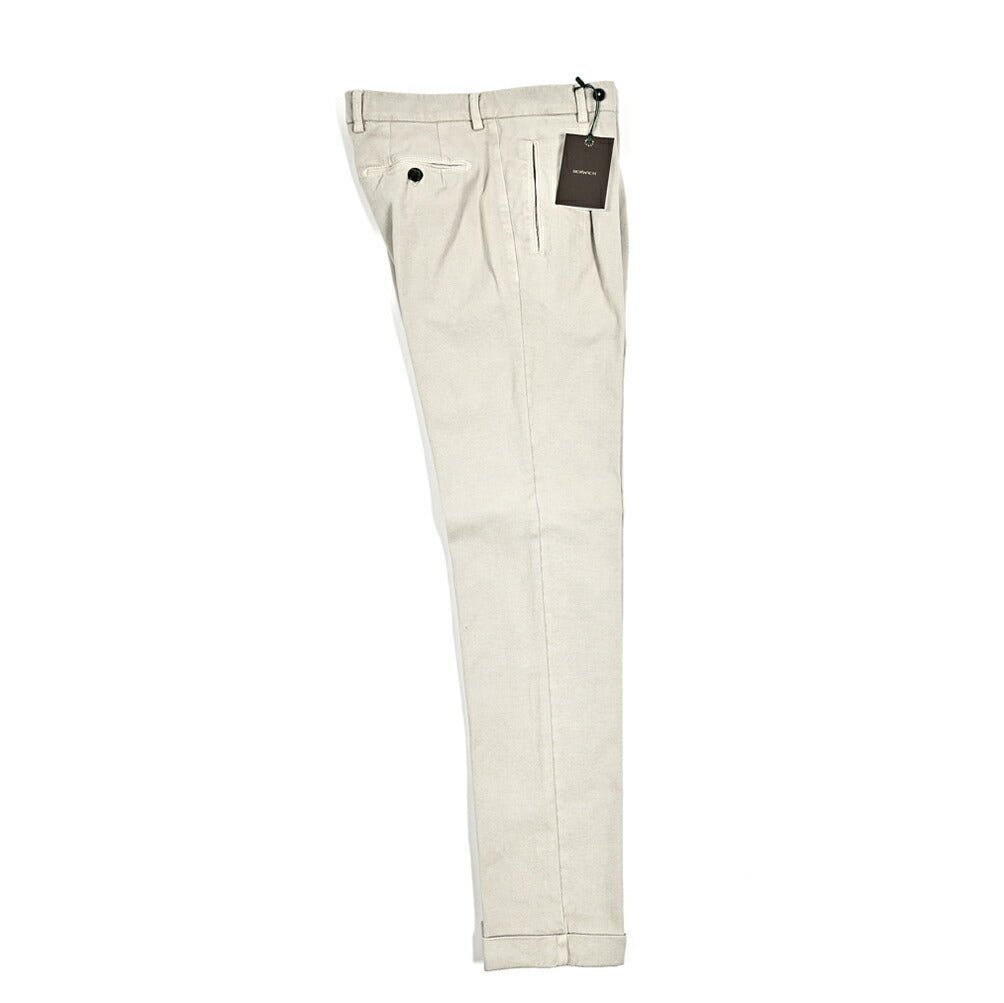 秋冬先行セール｜BERWICH "RETRO" ストレッチコットン ワンタックチノスラックス｜411740-52｜GUARDAROBA MILANO OFFICIAL STORE